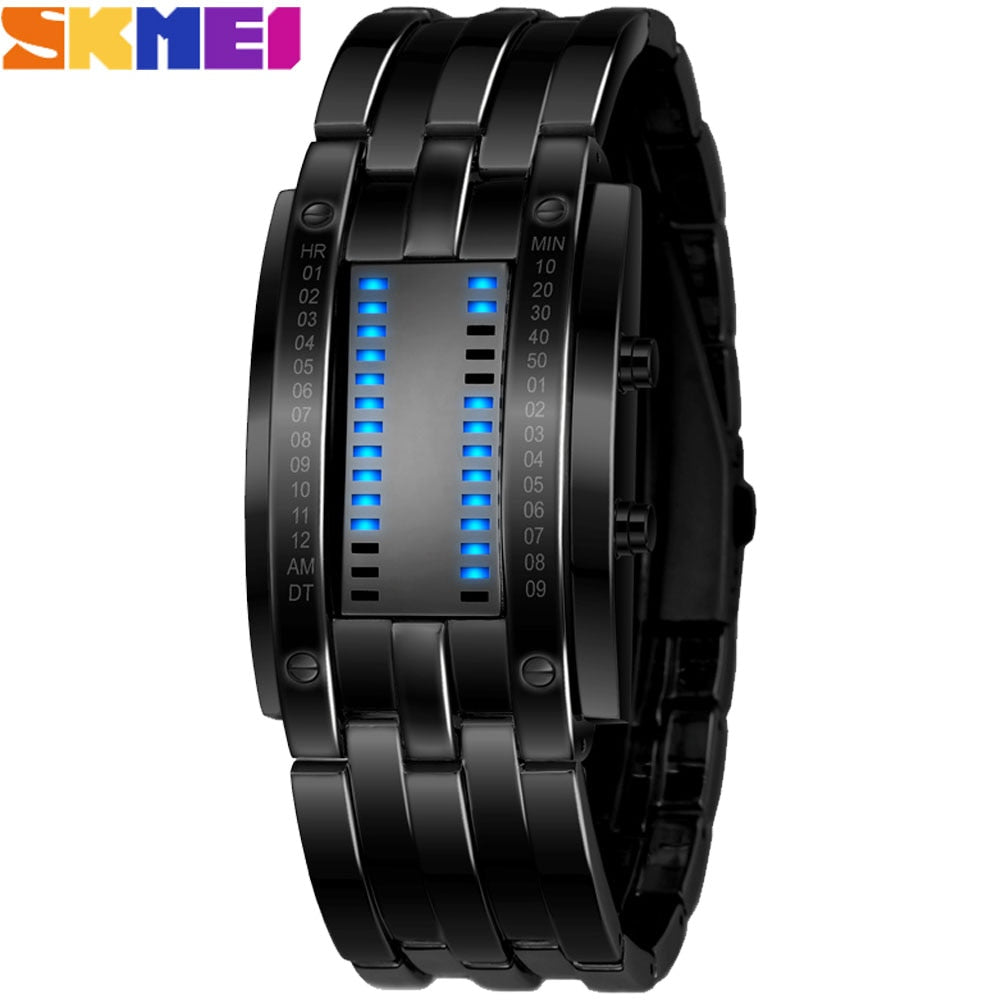 SKMEI Popular Brand Men Fashion Creative Watches Digital LED Waterproof lover's Wristwatches Relojes Hombre 2019 Marcas Famosas