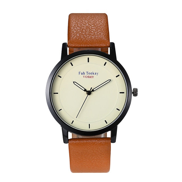 Classic Fashion Simple Atmosphere Without Digital Scale Belt Men's Watch  Men's watch Wrist Party decoration Business Watch gif