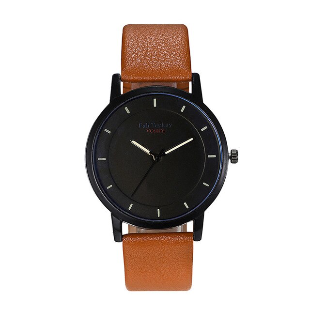 Classic Fashion Simple Atmosphere Without Digital Scale Belt Men's Watch  Men's watch Wrist Party decoration Business Watch gif