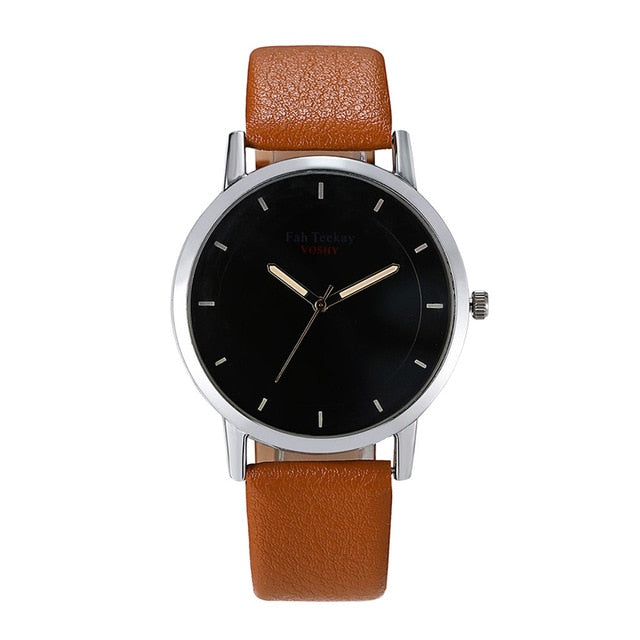 Classic Fashion Simple Atmosphere Without Digital Scale Belt Men's Watch  Men's watch Wrist Party decoration Business Watch gif