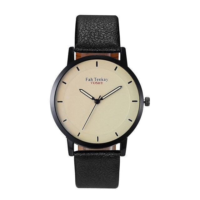 Classic Fashion Simple Atmosphere Without Digital Scale Belt Men's Watch  Men's watch Wrist Party decoration Business Watch gif