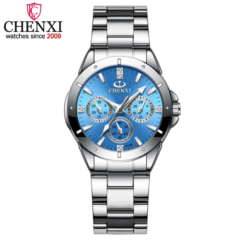 CHENXI Women's Fashion Steel Watches Womens Simple style Females Quartz-watch Ladies Luxurious Brands Wristwatch Relojes Mujer