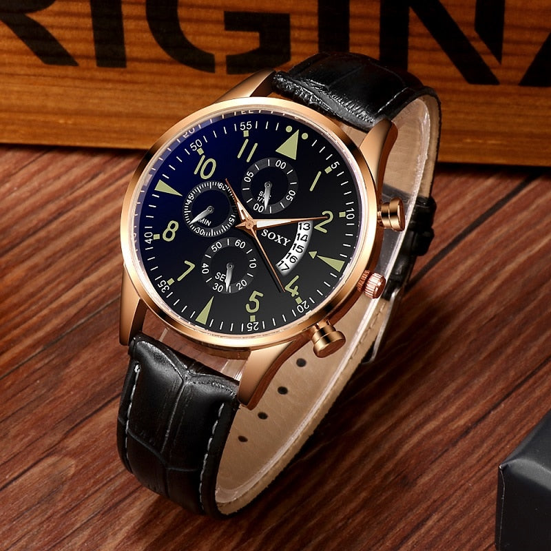 SOXY Mens Watches Reloj Hombre Top Brand Luxury Sport Business Classic Luminous Watch Men Quartz Watch Casual Relogio Masculino