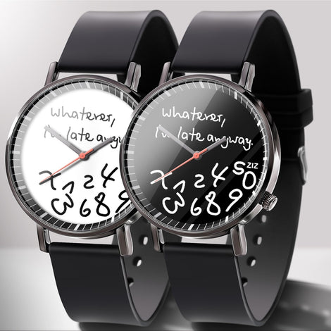 Simple Style Watches Men Women PVC Strap Quartz Watch Fashion Black White Wristwatches Lover's Couple Watches Wrist Watch