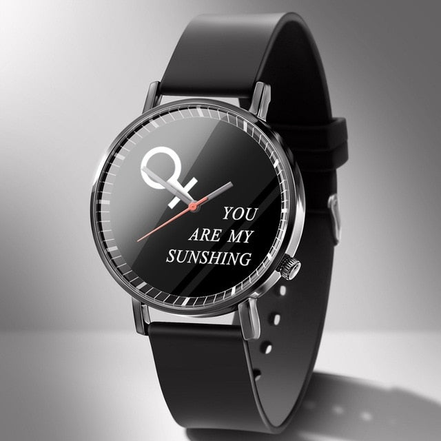 Simple Style Watches Men Women PVC Strap Quartz Watch Fashion Black White Wristwatches Lover's Couple Watches Wrist Watch