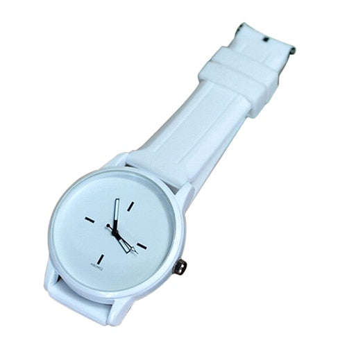 Women's Men's Soft Silicone Strap Jelly Quartz Lover's Gift Sports Wrist Watch Relojes
