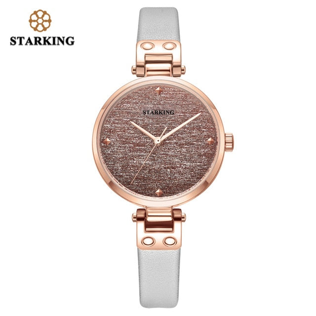 STARKING New Casual Women Romantic Starry Sky Wrist Watch Quartz Dress Watch Gift Sapphire Crystal 30mm Ultralthin Ladies Clock