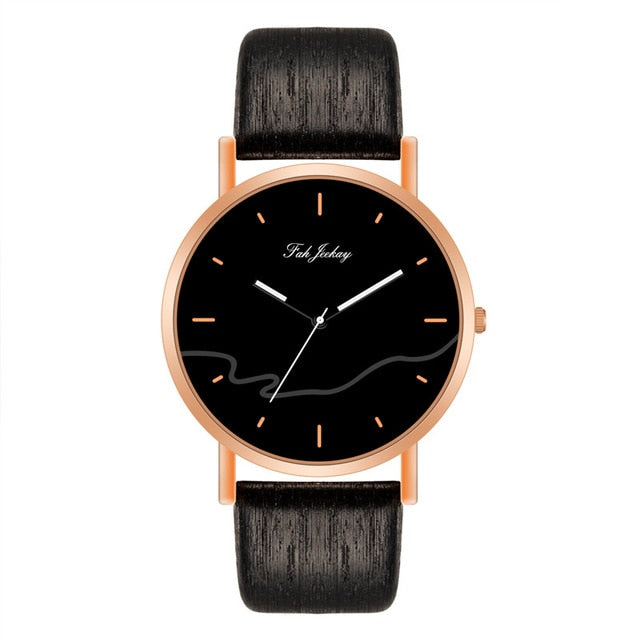 WJ-8733 Fashion Couple Watch Casual Leather Strap Wristwatch For Man Women Watches Simple Classic Lover's Wrist Watches Quartz