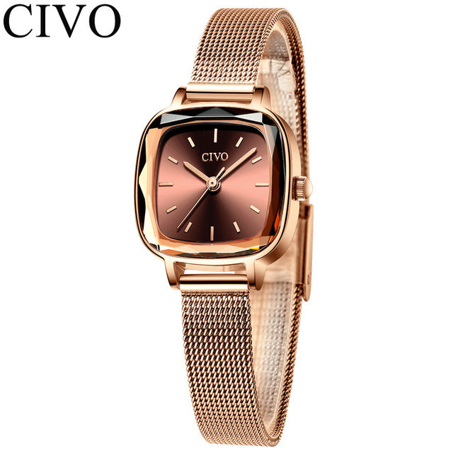 CIVO Fashion Starry Sky Watch Women Quartz Watches Ladies Top Brand Wrist Watch Female Waterproof Clock Relogio Feminino 8102