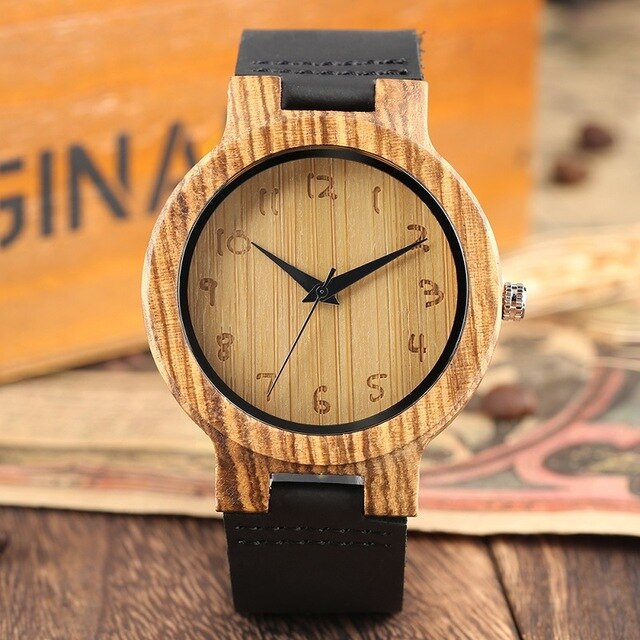 Original Wood Watch Classic Collection Wood Watches Lightweight Quartz Movement Multiple Patterns Wood Wristwatch for Men Women