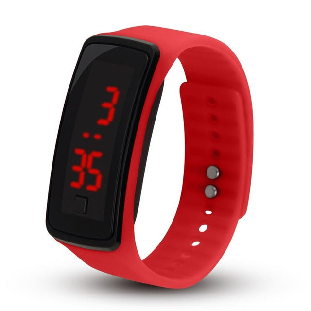 2019 Silicone Led Lover's Watches Men Women Electronic LED Digital Watch Man Ladies Morning Running Sport Watch