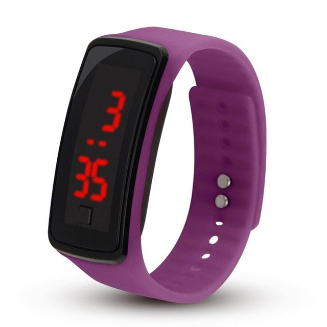 2019 Silicone Led Lover's Watches Men Women Electronic LED Digital Watch Man Ladies Morning Running Sport Watch