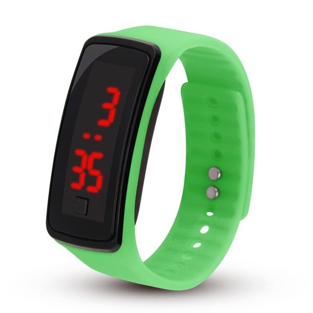 2019 Silicone Led Lover's Watches Men Women Electronic LED Digital Watch Man Ladies Morning Running Sport Watch
