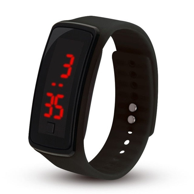2019 Silicone Led Lover's Watches Men Women Electronic LED Digital Watch Man Ladies Morning Running Sport Watch