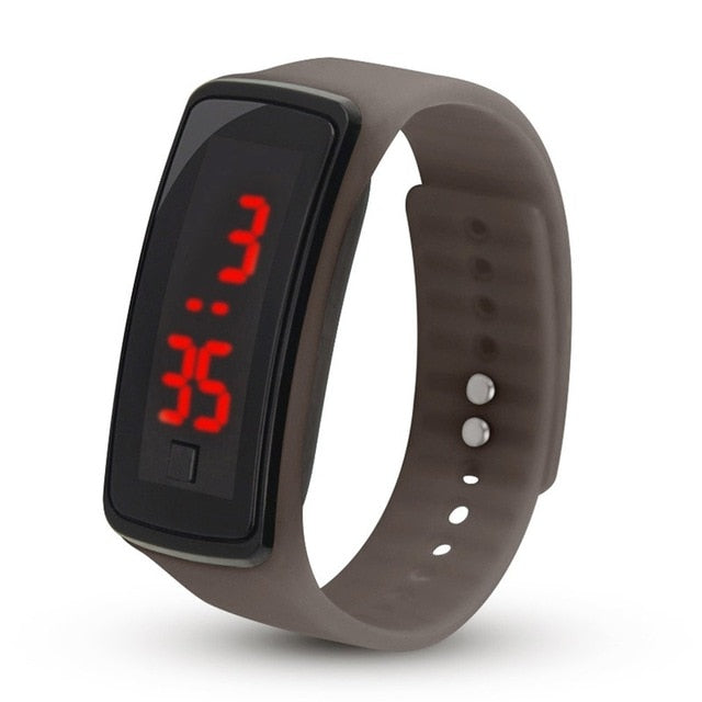 2019 Silicone Led Lover's Watches Men Women Electronic LED Digital Watch Man Ladies Morning Running Sport Watch