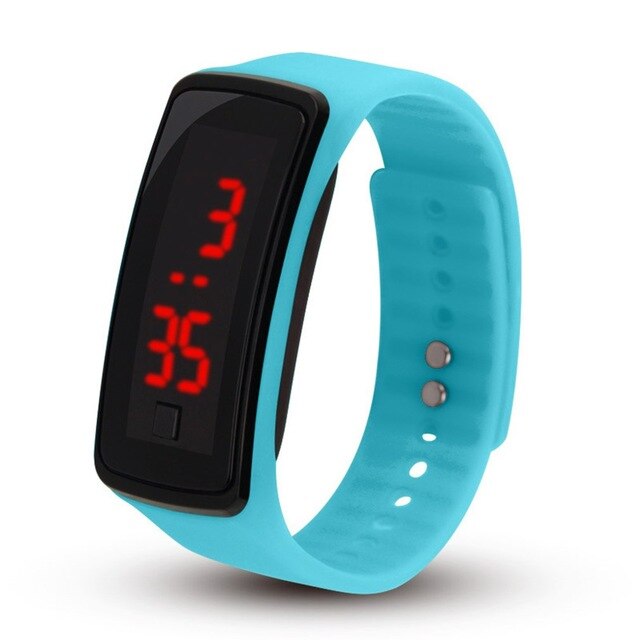 Silicone Led Lover's Watches Men Women Electronic LED Digital Watch Man Ladies Morning Running Sport Watch