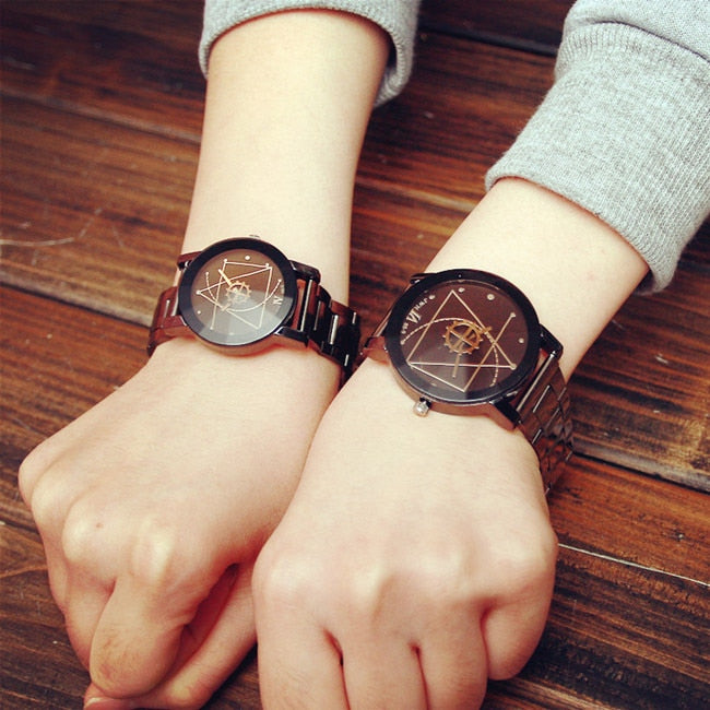 2019Top Luxury Splendid Original Wristwatch Men Women Lover's Watch Casual Fashion steel watches Valentine's unisex Relojes saat