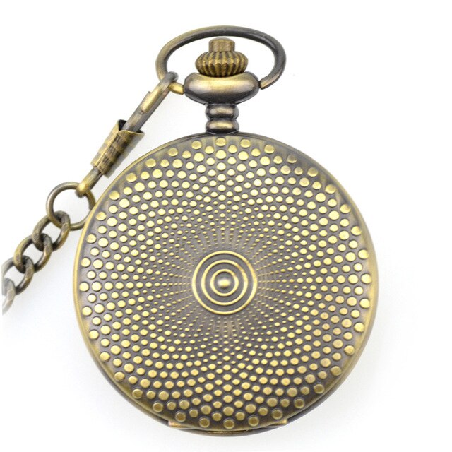 Vintage Fashion Casual Stars Collections Mechanical Hand Wind Pocket Watch Chain Clock Classical