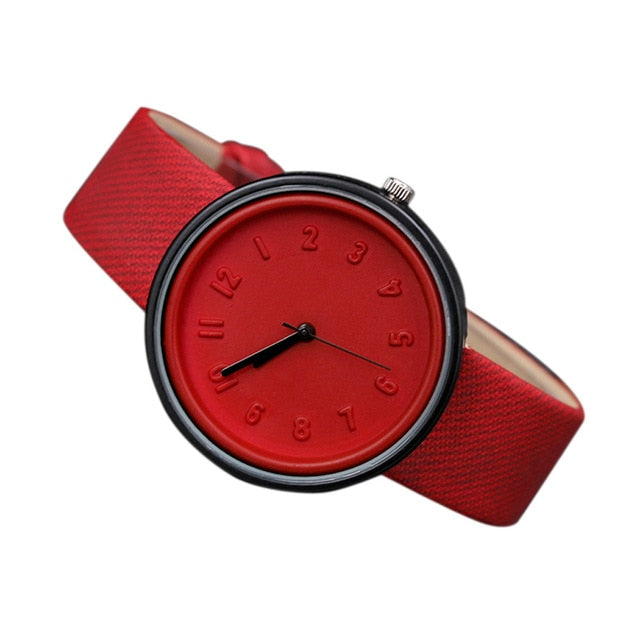 Hot Simple Women Quartz Watch Lovers' Canvas Alloy Montre Analog Wrist Watches Female Clock Fashionable Relogio Feminino 2019 #A