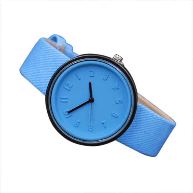 Hot Simple Women Quartz Watch Lovers' Canvas Alloy Montre Analog Wrist Watches Female Clock Fashionable Relogio Feminino 2019 #A