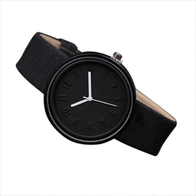 Hot Simple Women Quartz Watch Lovers' Canvas Alloy Montre Analog Wrist Watches Female Clock Fashionable Relogio Feminino 2019 #A