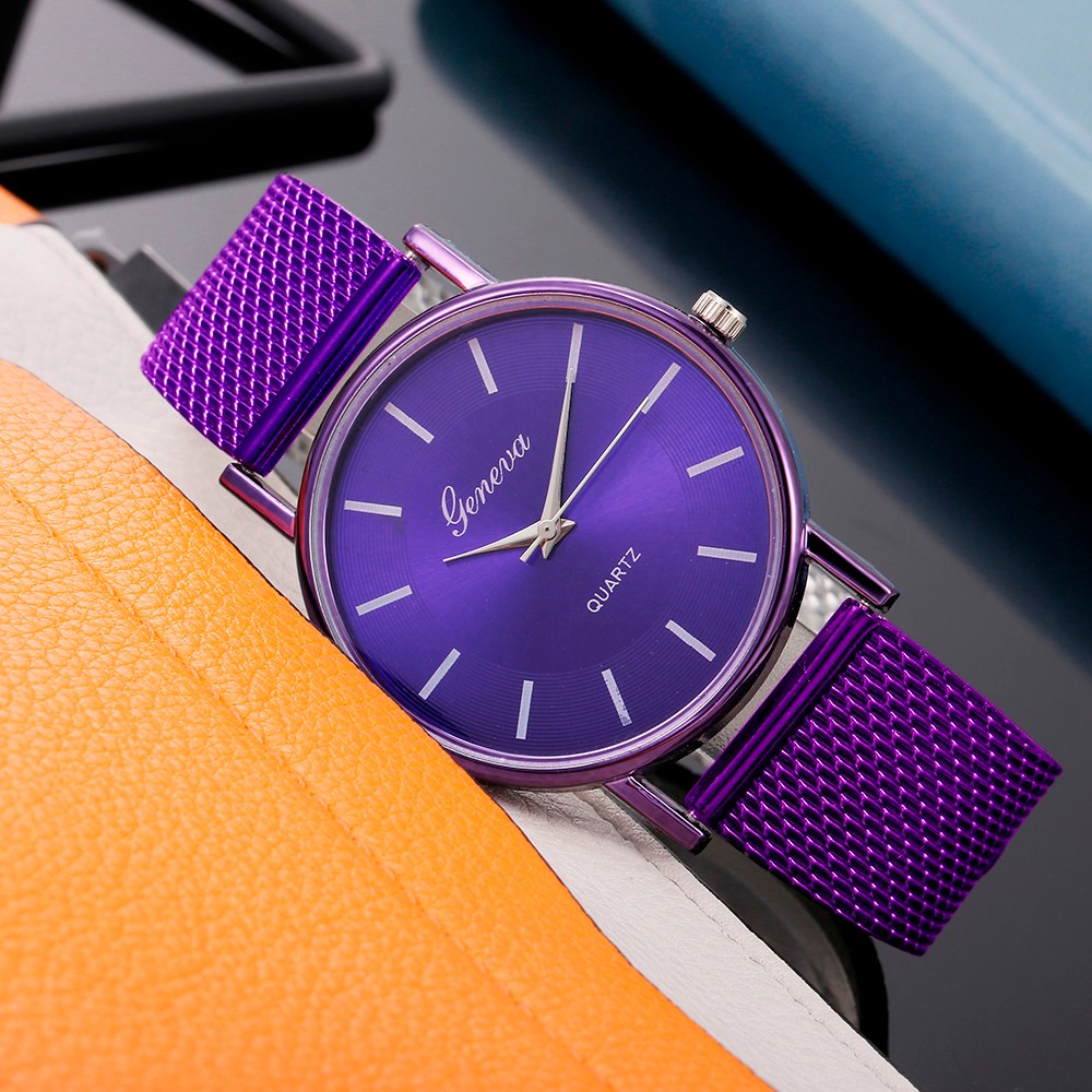 Hot Selling GENEVA Women's Casual Silicone Strap Quartz Watch Top Brand Girls Bracelet Clock WristWatch Women Relogio Feminino