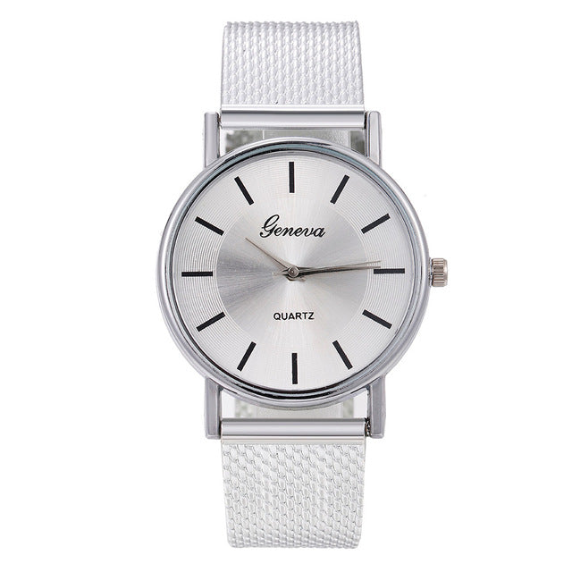 Hot Selling GENEVA Women's Casual Silicone Strap Quartz Watch Top Brand Girls Bracelet Clock WristWatch Women Relogio Feminino