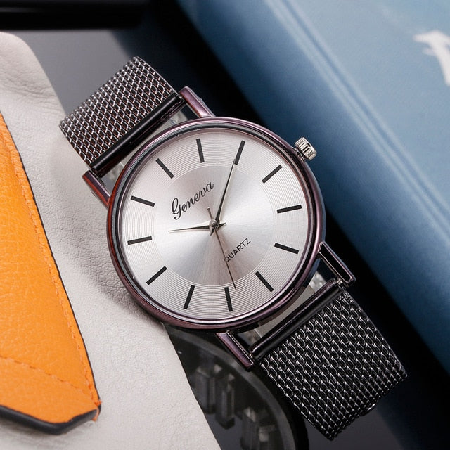 Hot Selling GENEVA Women's Casual Silicone Strap Quartz Watch Top Brand Girls Bracelet Clock WristWatch Women Relogio Feminino