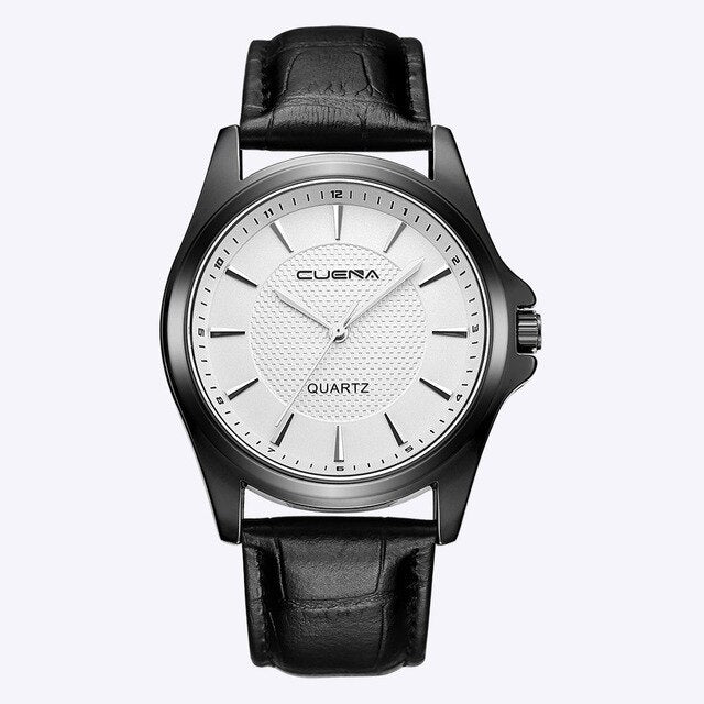 Fashion Men's Leather Military Casual Analog Quartz Wrist Watch Business Watches Business Men Watches Relogio Masculino Saat