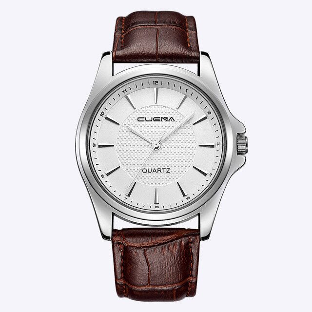 Fashion Men's Leather Military Casual Analog Quartz Wrist Watch Business Watches Business Men Watches Relogio Masculino Saat