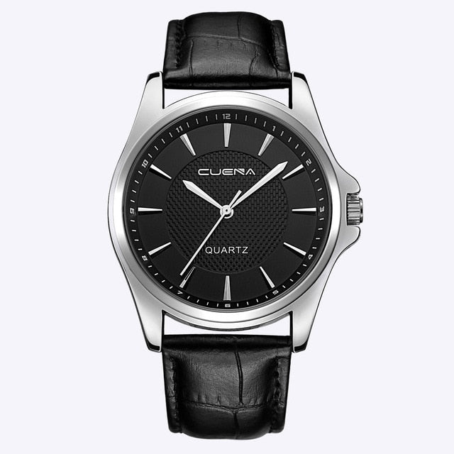 Fashion Men's Leather Military Casual Analog Quartz Wrist Watch Business Watches Business Men Watches Relogio Masculino Saat