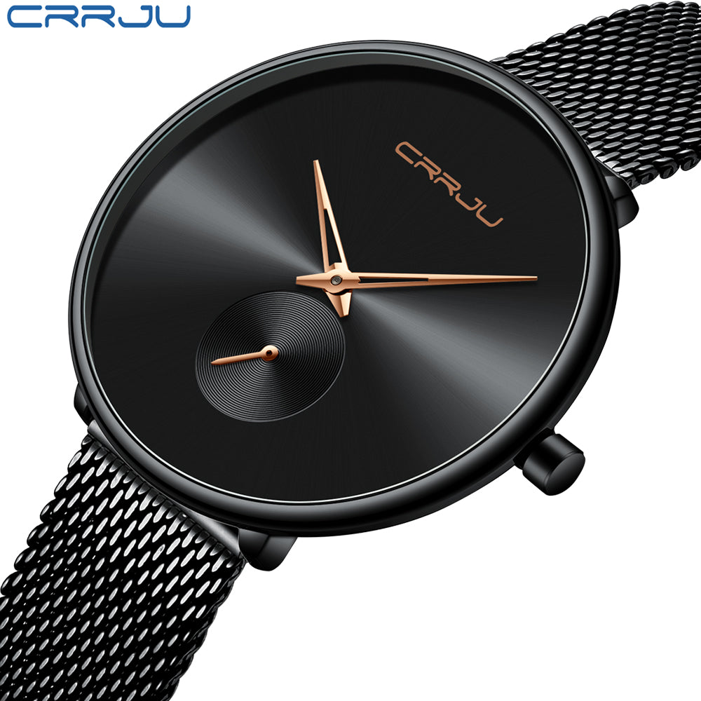 CRRJU Watch Women Luxury Brand Simple Quartz Lady Waterproof Wristwatch Female Fashion Casual Watches Girl Clock Reloj Mujer