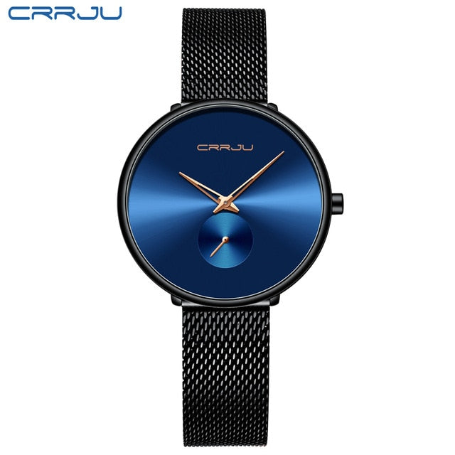 CRRJU Watch Women Luxury Brand Simple Quartz Lady Waterproof Wristwatch Female Fashion Casual Watches Girl Clock Reloj Mujer