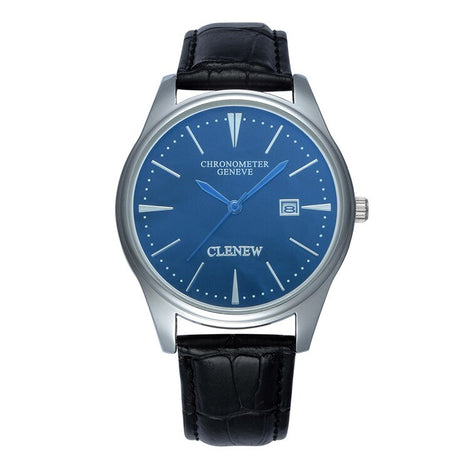 Classic business men's watches fashion simple magic blue waterproof single calendar quartz men's watches