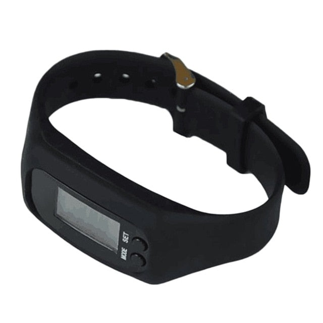 Lover's Sports Silicone Wristband Digital Watches Pedometer Sports Monitor Running Exercising Step Counter Fitness