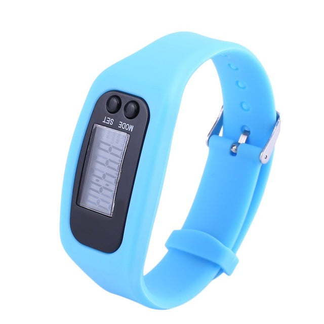 Lover's Sports Silicone Wristband Digital Watches Pedometer Sports Monitor Running Exercising Step Counter Fitness