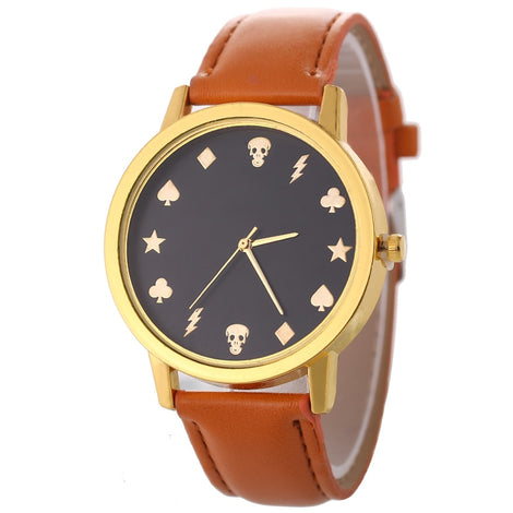 2018 Top Brand Personality Unisex Watches Men Women Leather Band Quartz WristWatch Man Watch Lover's hour relogio masculino saat