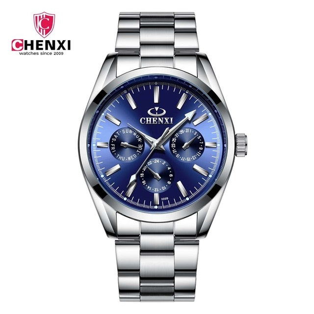 CHENXI luminous waterproof couple watch casual 6 color sports quartz watch high quality date unisex Lover's Watches 2019 new