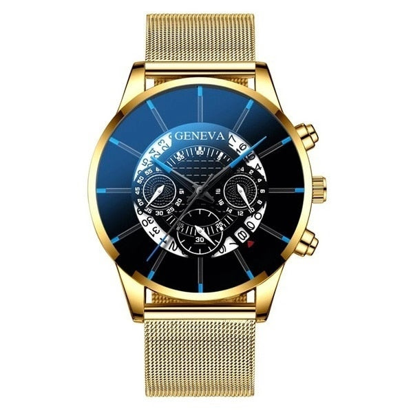Luxury Ultra Thin Waterproof Men Calendar Watch Stainless Steel Anti-blue light Watches Men's Watches Quartz Reloj Hombre reloj