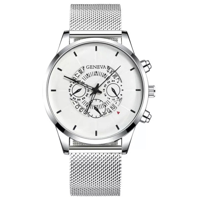 Luxury Ultra Thin Waterproof Men Calendar Watch Stainless Steel Anti-blue light Watches Men's Watches Quartz Reloj Hombre reloj