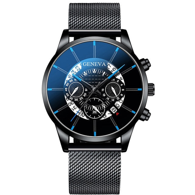 Luxury Ultra Thin Waterproof Men Calendar Watch Stainless Steel Anti-blue light Watches Men's Watches Quartz Reloj Hombre reloj