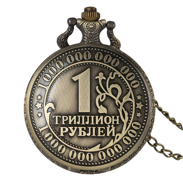 Classic Retro Quartz Pocket Watch Retro for Women Men Arabic Numerals Large Dial Special Pattern Pendant Gift for Pocket Watch
