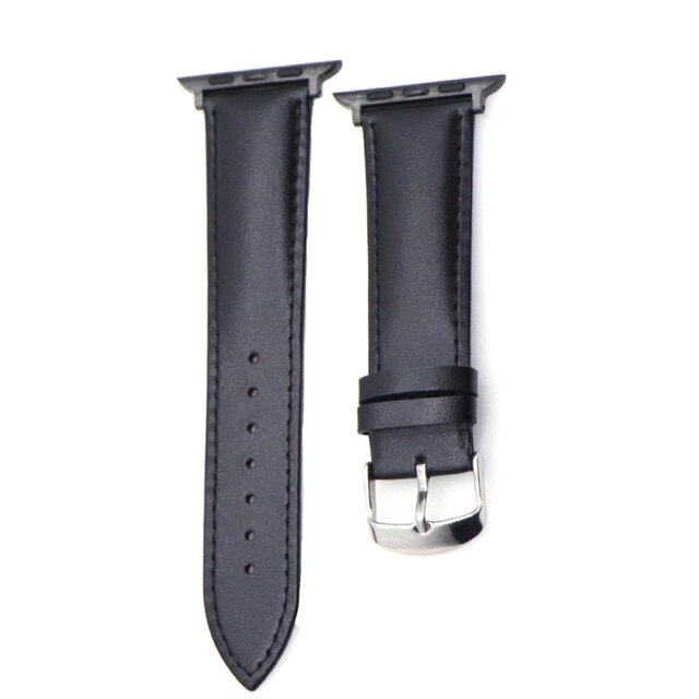 Classic leather for the Apple Watch Collection 4 3 2 1 with iwatch calfskin and square buckle modern design