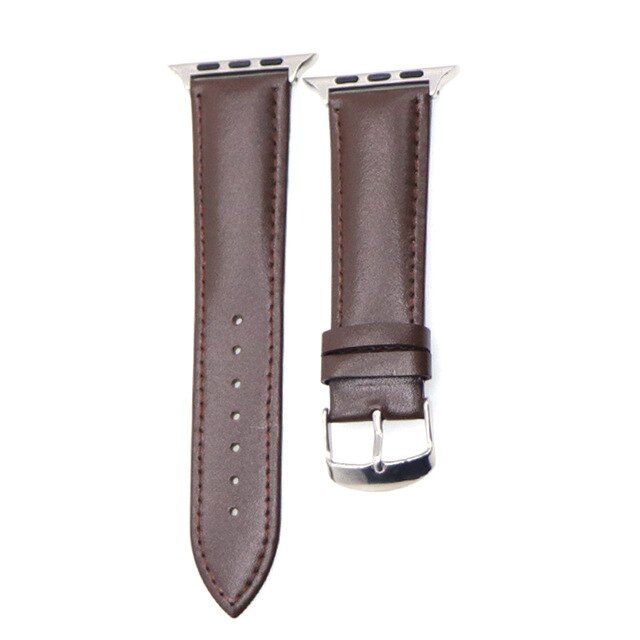 Classic leather for the Apple Watch Collection 4 3 2 1 with iwatch calfskin and square buckle modern design
