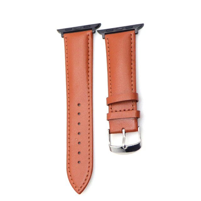Classic leather for the Apple Watch Collection 4 3 2 1 with iwatch calfskin and square buckle modern design