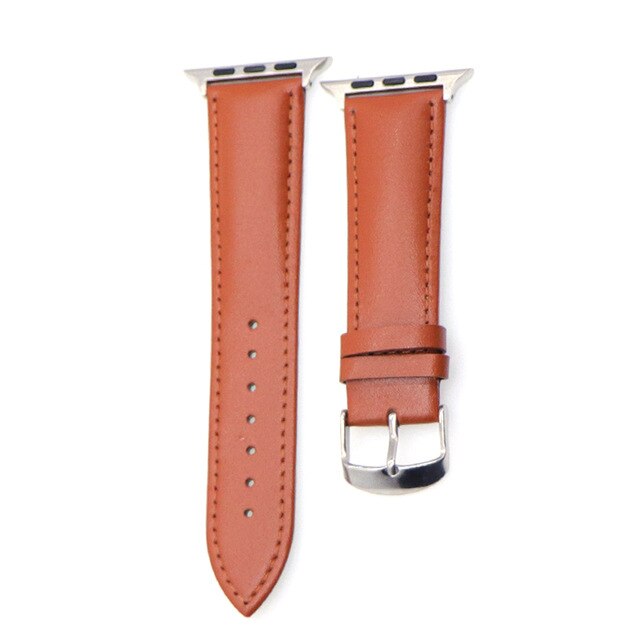 Classic leather for the Apple Watch Collection 4 3 2 1 with iwatch calfskin and square buckle modern design