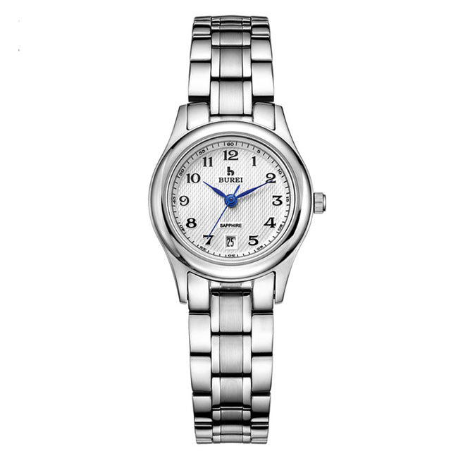 BUREI 3008 Switzerland watches men luxury genuine master collection classic calendar stainless steel lover Dress Wrist Watches
