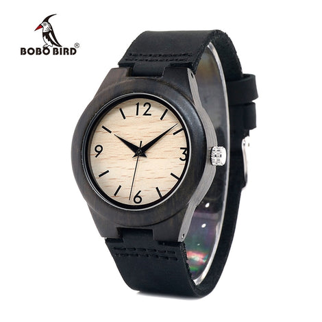 BOBO BIRD WE28 Luxury Womens Ebony Wooden Watches Wrist Watch Dress Style Female Casual Ladies Relojes De Marca Relogio Gift
