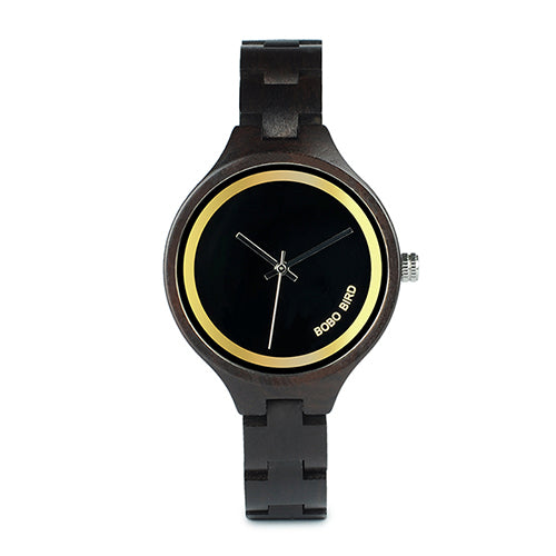 BOBO BIRD V-P16 Natural Wood Women Luxury Watch Ladies Unique Quartz Wristwatch with Japan Movement
