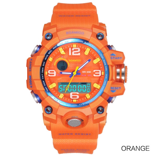 BOAMIGO Brand Watches Women Sports Watches Fashion Ladies Quartz Wrist Watches White Swim Digital shock Clock Relogio Feminino